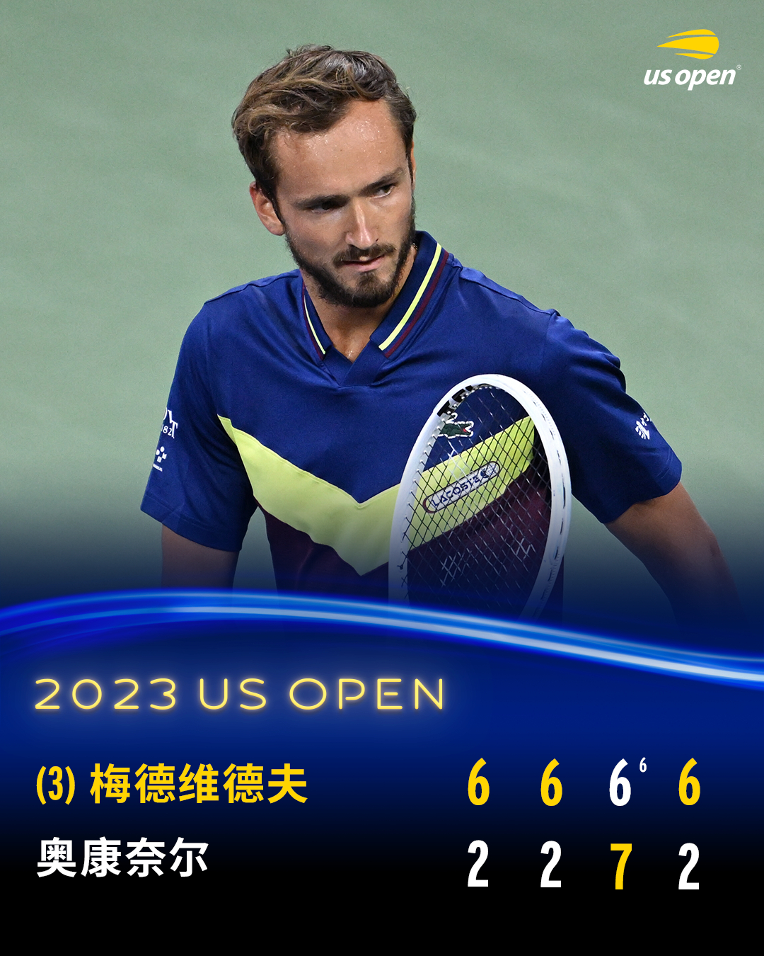 年终总决赛横扫美网，梅德韦杰夫扛起全队